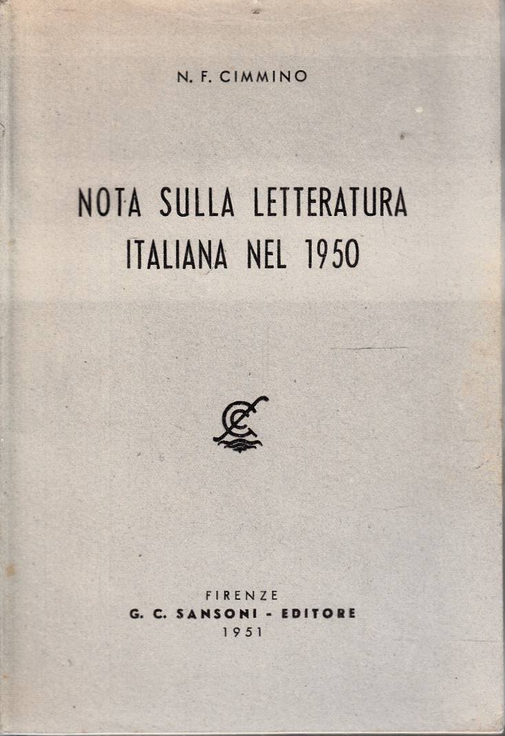 Note sulla letteratura italiana nel 1950.