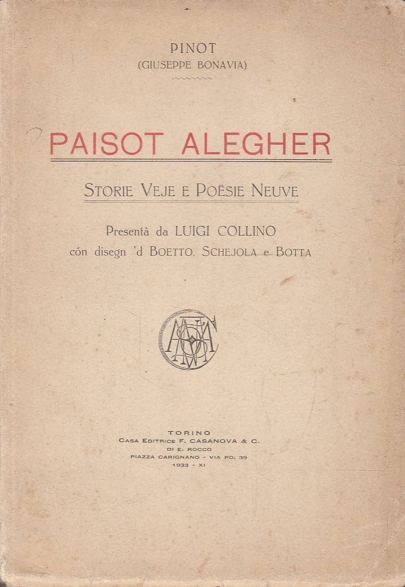 Paisot alegher. Storie veje e poësie neuve. Presentà da Luigi … | Immagine principale