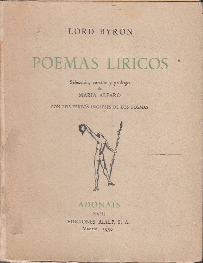 POEMAS LIRÍCOS. Selección, versión y prólogo de María Alfaro. Colección … | Immagine principale