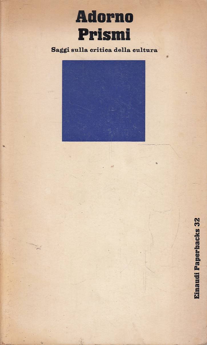 Prismi. Saggi sulla critica della cultura | Immagine principale