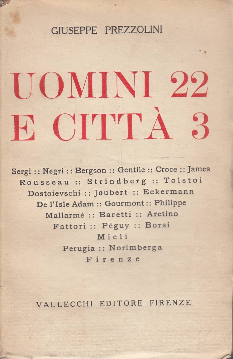 Uomini 22 e città 3