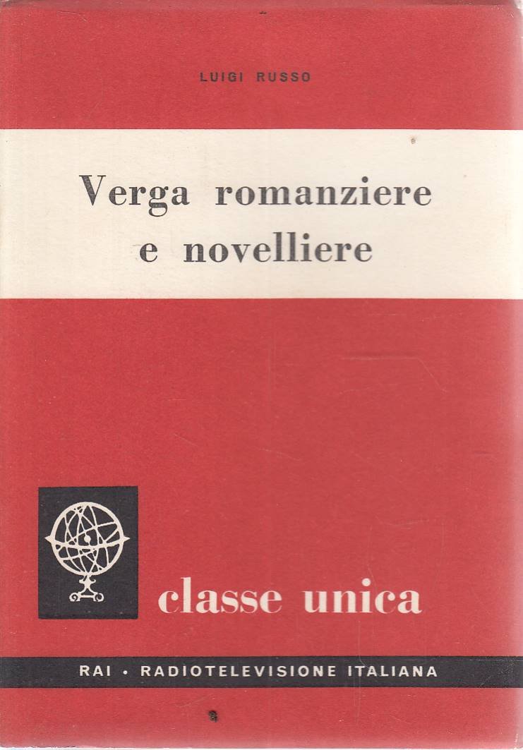 VERGA romanziere e novelliere