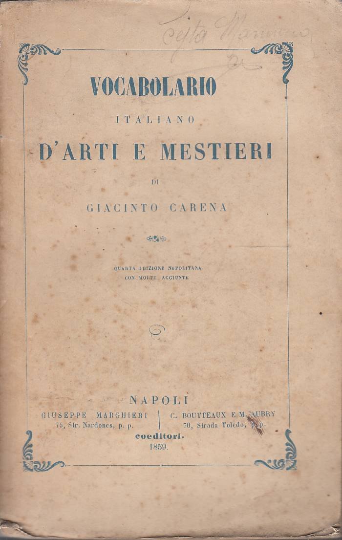 Vocabolario d'arti e mestieri | Immagine principale