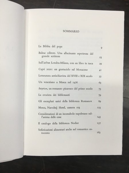 La Bibbia del Pope e altri scritti di bibliofilia.
