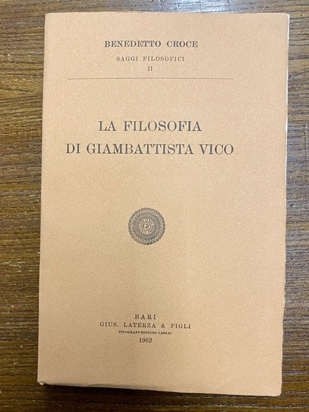 La filosofia di Giambattista Vico.