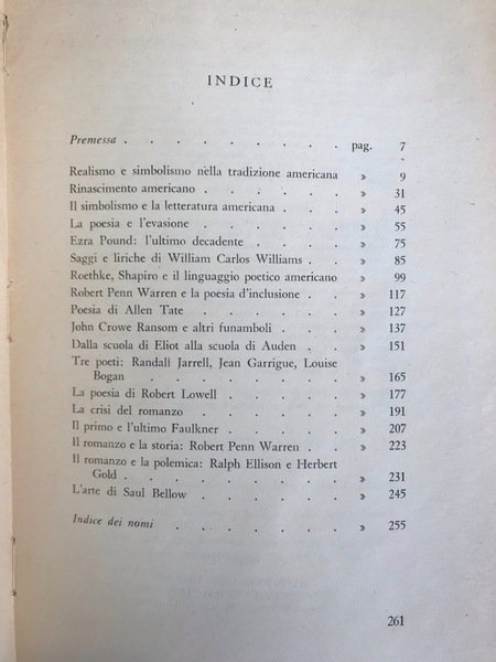 Realismo e simbolismo. Saggi di letteratura americana contemporanea.