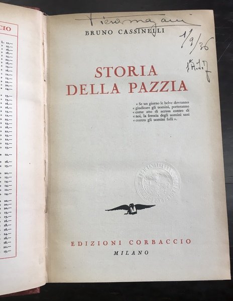 Storia della pazzia.