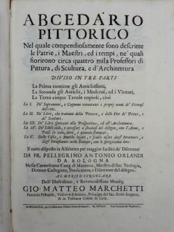 Abcedario pittorico nel quale compendiosamente sono descritte le patrie, i …