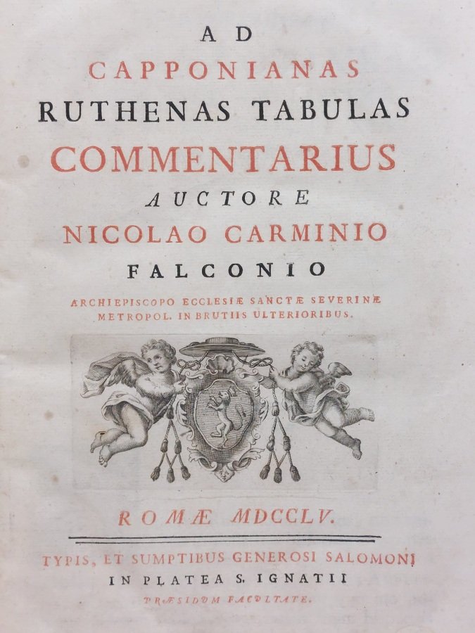 Ad Capponianas Ruthenas tabulas commentarius.