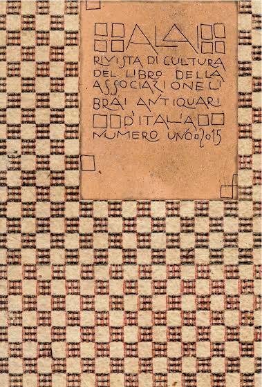 Alai. Rivista di cultura del libro. Numero 1 - Anno …