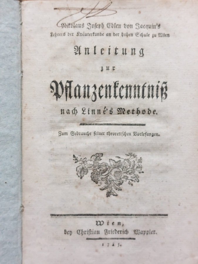 Anleitung zur Pfanzenkenntniss nach Linné's Methode. Zum Gebrauche seiner theoretischen …
