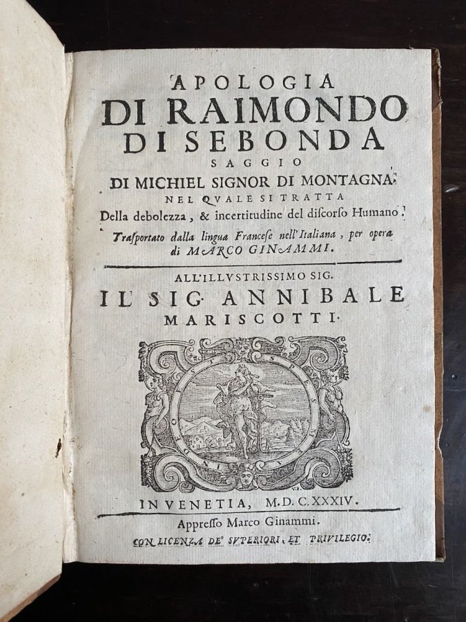 Apologia di Raimondo di Sebonda. Saggio nel quale si tratta … | Immagine principale