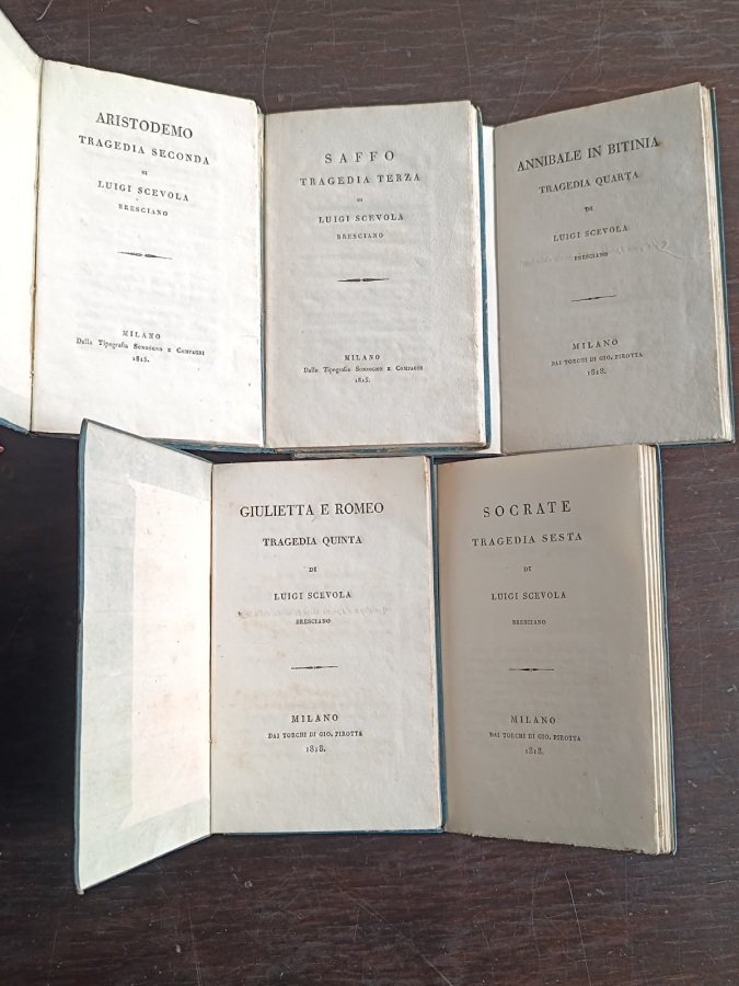 Aristodemo. [-Saffo. -Annibale in Bitinia. - Giulietta e Romeo. -Socrate.]