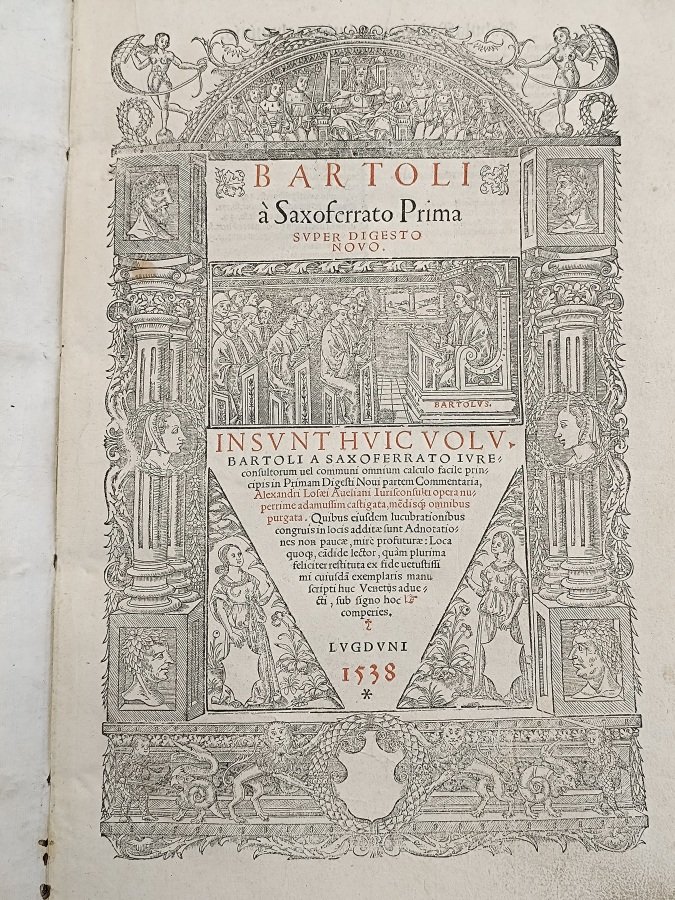 Bartoli à Saxoferrato. Prima super Digesto novo.