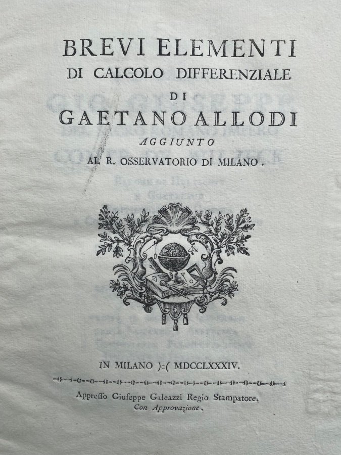 Brevi elementi di calcolo differenziale.