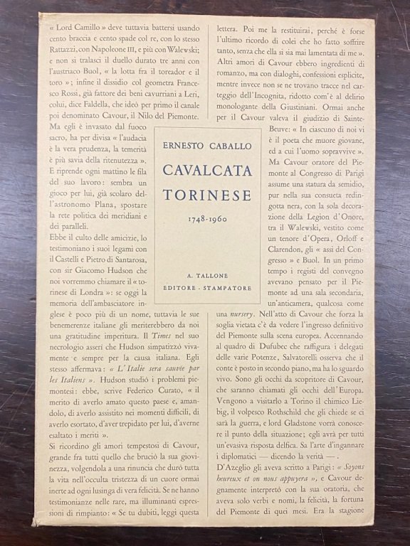 Cavalcata torinese 1748-1960.
