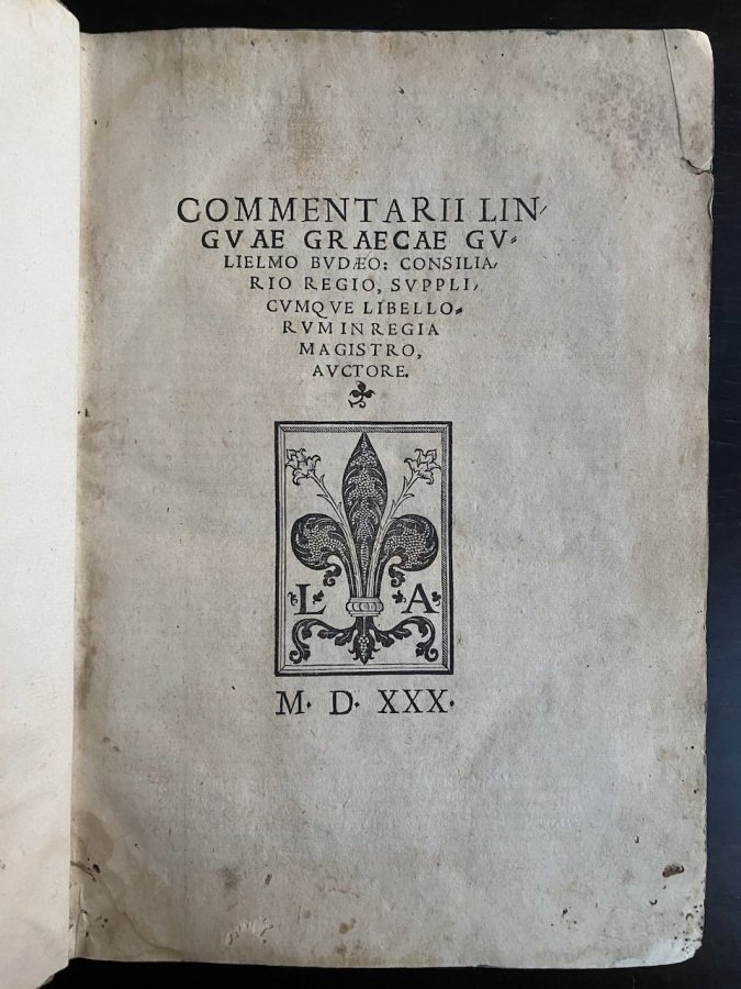 Commentarii linguae graecae [.]. | Immagine principale