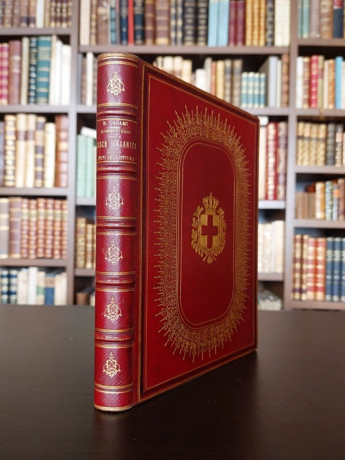 Commentario della legge organica sullo stato degli Uffiziali. [Legatura Tarditi].