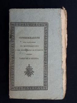 Considerazioni sopra alcuni giudizi di Montesquieu e del maresciallo di …