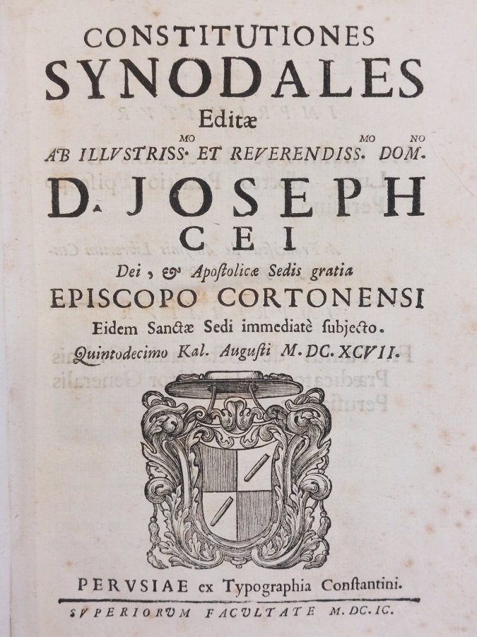 Constitutiones synodales editae ab illustriss.mo et reuerendiss.mo dom.no D. Joseph …