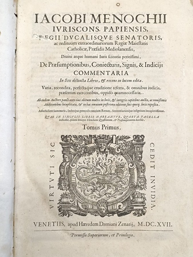 De praesumptionibus, coniecturis, signis, & indicijs commentaria in sex distincta …
