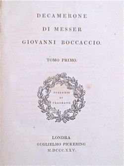 Decamerone di messer Giovanni Boccaccio.