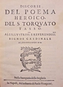 Discorsi del poema heroico [.]. [-Dialogo dell'imprese].