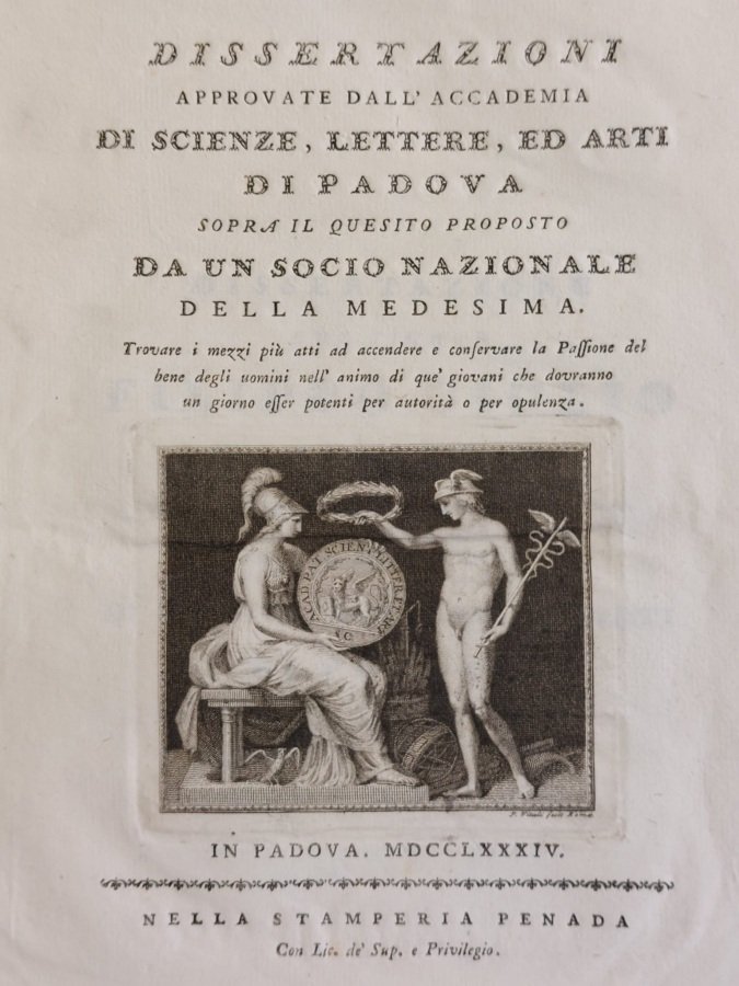 Dissertazioni approvate dall'Accademia di Scienze, Lettere, ed Arti di Padova …