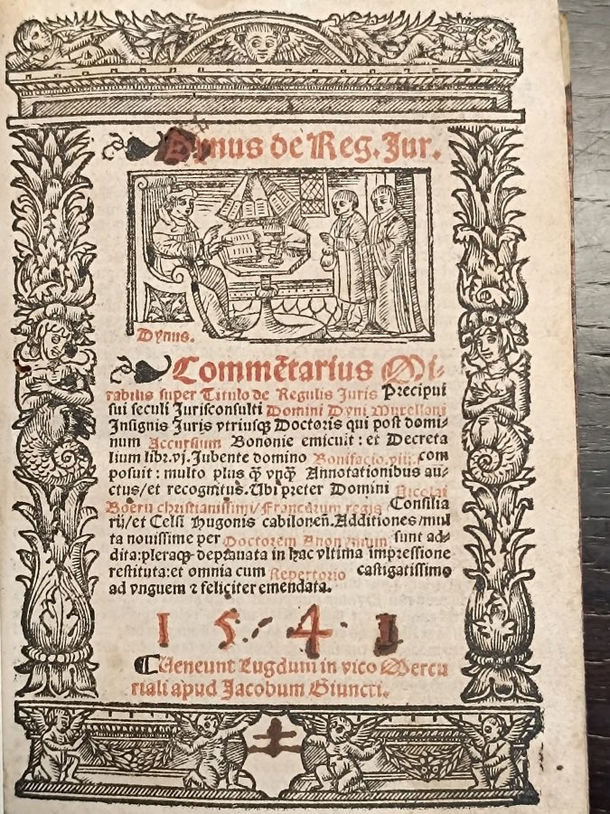 Dynus de reg. iur. Commentarius mirabilis super titulo de regulis …