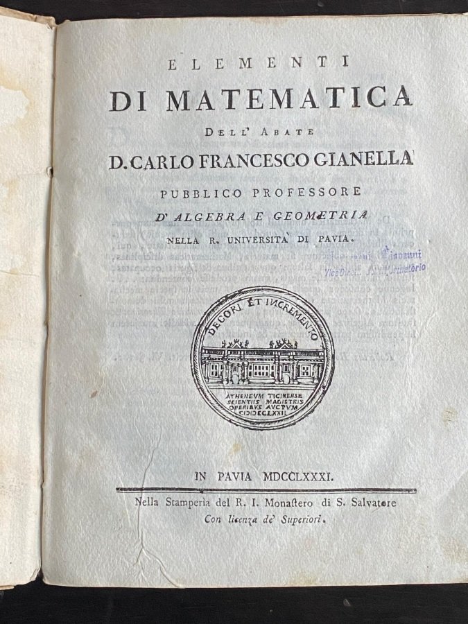 Elementi di matematica.