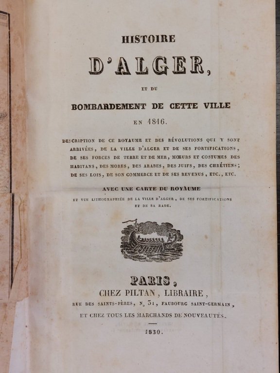 Histoire d'Alger, et du bombardement de cette ville en 1816.