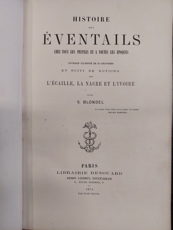 Histoire des éventails chez touts les peuples et a toutes …