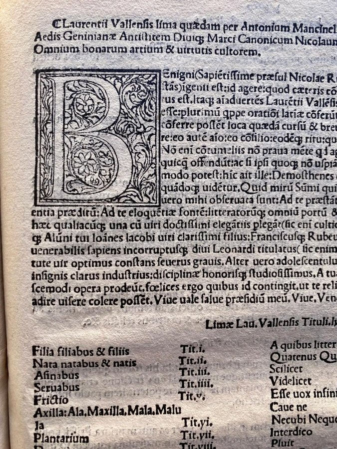 Hoc in volumine hec continentur Laurentii Vall?sis Elegantie de lingua … | Immagine principale