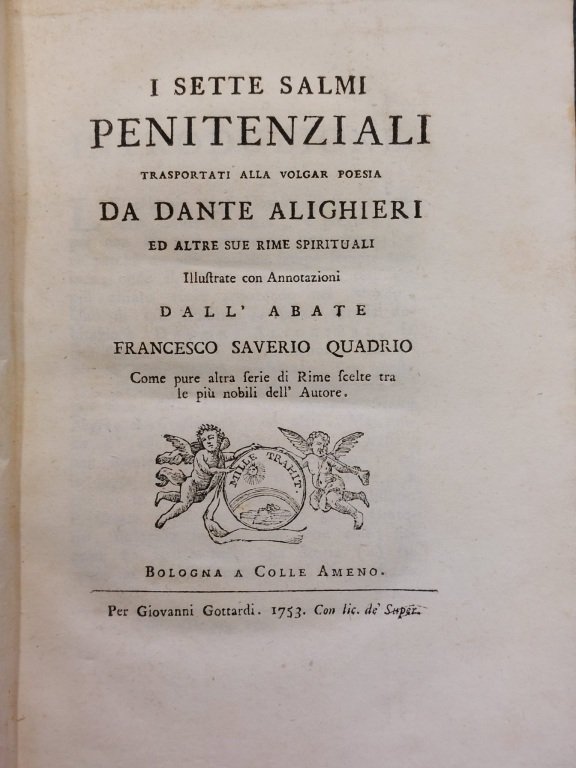 I sette Salmi penitenziali trasportati alla volgar poesia da Dante …