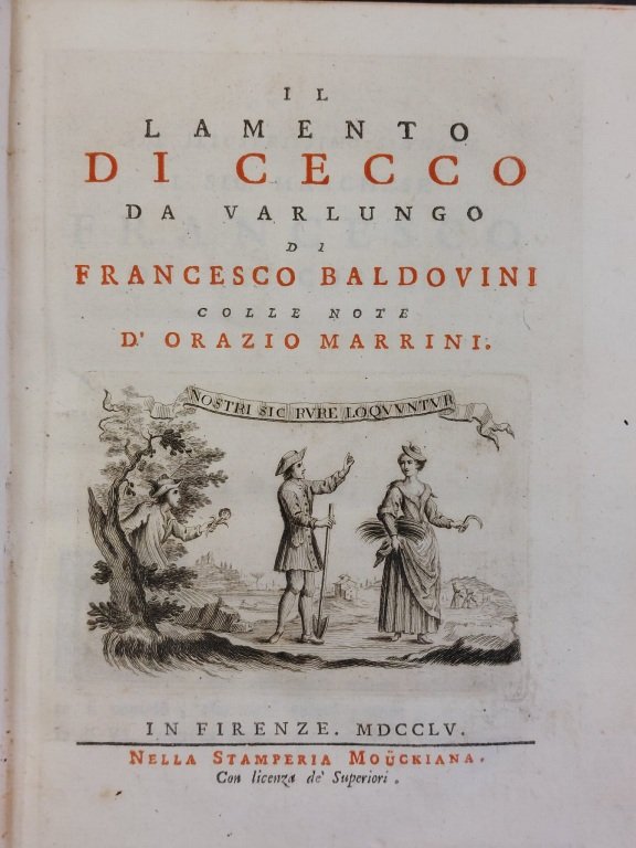 Il Lamento di Cecco da Varlungo, con le note di …