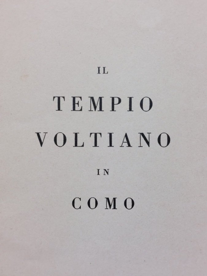 Il tempio voltiano in Como.