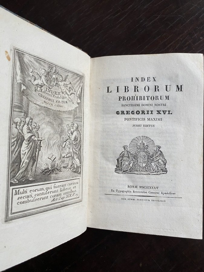 Index librorum prohibitorum Sanctissimi Domini Nostri Gregorii XVI. Pontificis Maximi …