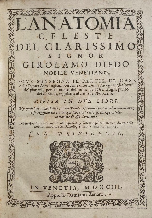 L'anatomia celeste dove s'insegna il partir le case della figura … | Immagine principale