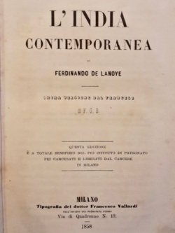 L'India contemporanea. Prima versione dal francese di F. G. b.