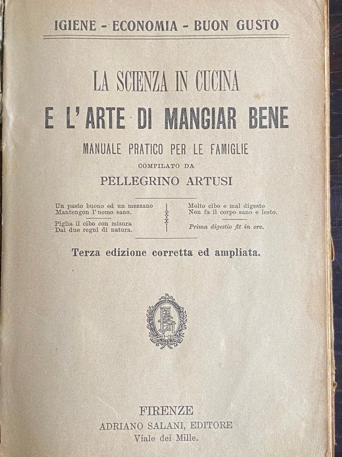 La scienza in cucina e l'arte di mangiare bene.