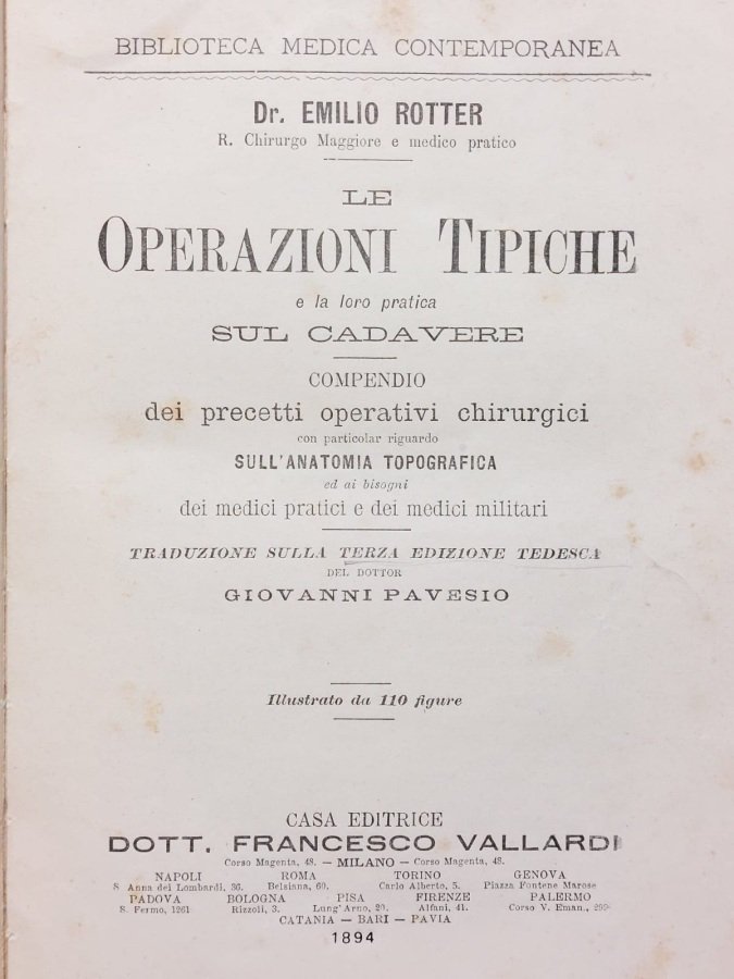 Le operazioni tipiche e la loro pratica sul cadavere.Compendio dei …