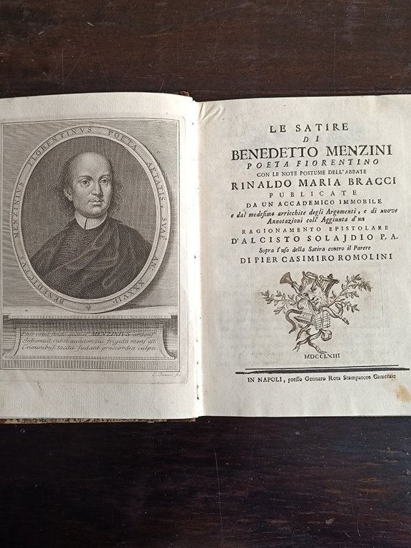 Le Satire. Con le note postume dell'Abbate Rinaldo Maria Bracci.