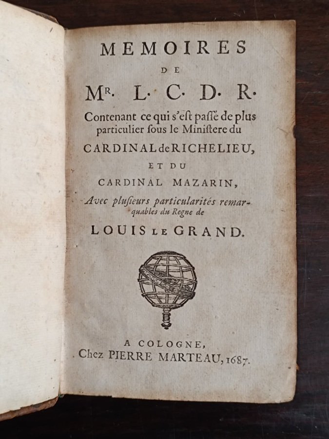 Memoires de Mr. L. C. D. R. Contenant ce qui … | Immagine principale