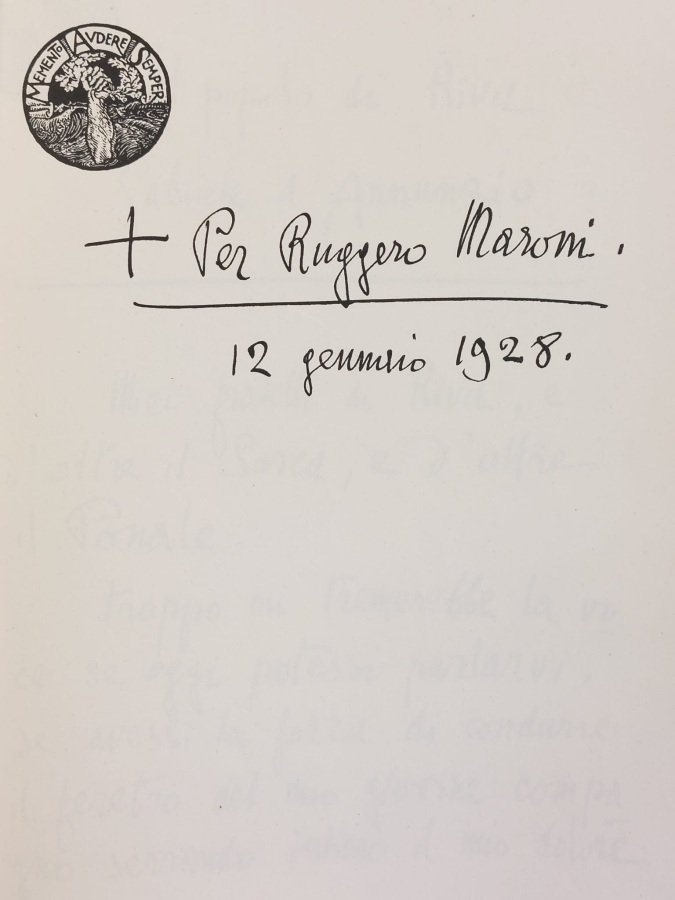 Per Ruggero Maroni. 12 gennaio 1928.