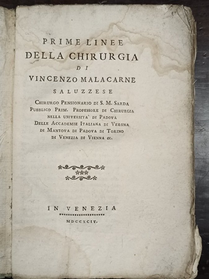 Prime linee della chirurgia. | Immagine principale