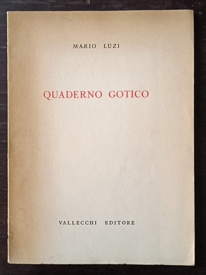Quaderno gotico.