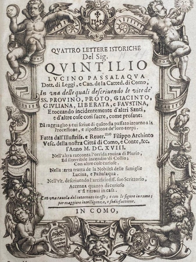 Quattro lettere istoriche.