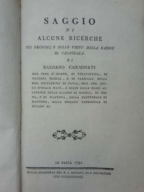 Saggio di alcune ricerche sui principj e sulle virtù della …