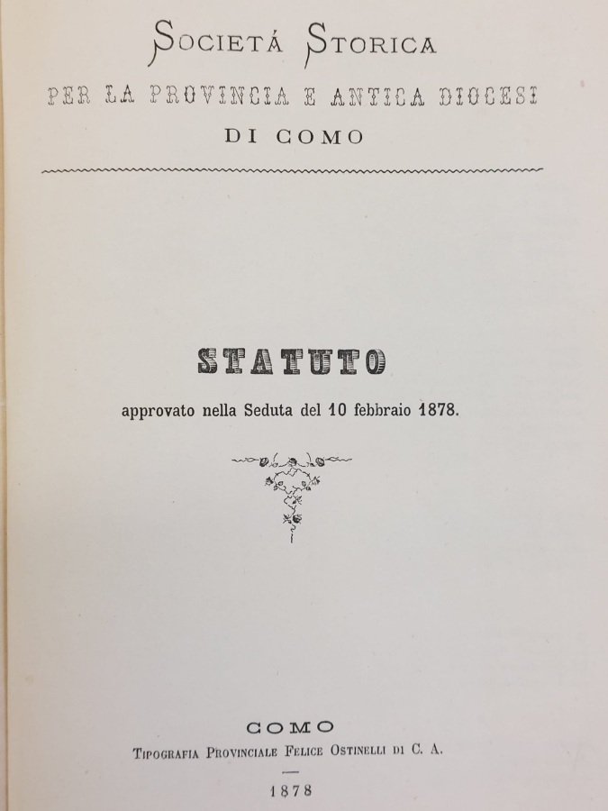 Società Storica per la Provincia e antica diocesi di Como. …