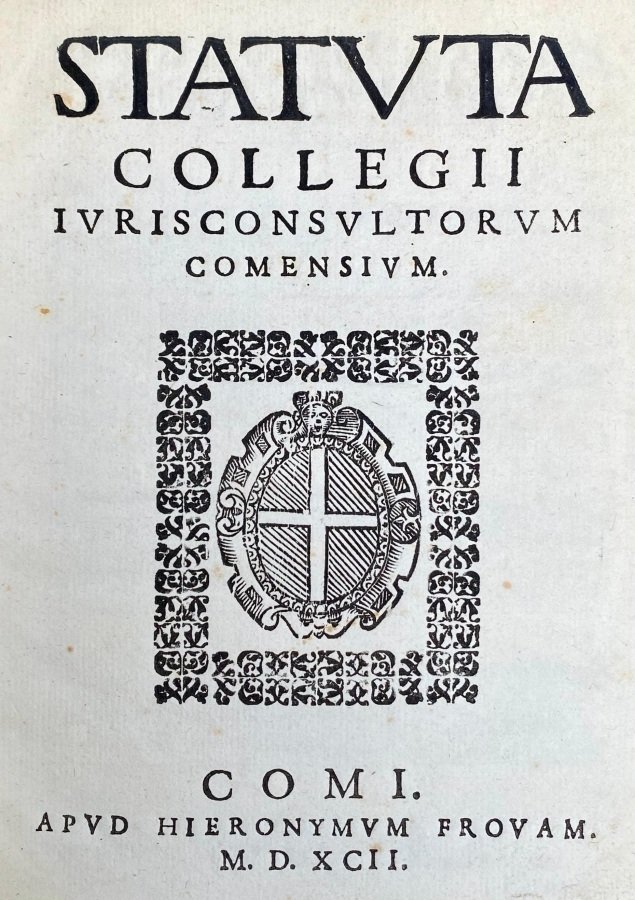 Statuta Collegii Iurisconsultorum Comensium.